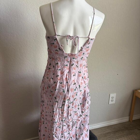 Zara Women's Milkmaid Dress Size Medium Floral Babydoll Cottagecore Maxi Fairy - Picture 3 of 7